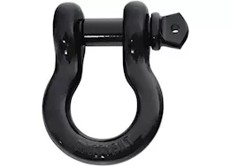 Smittybilt 7/8in d-ring shackle; 6.5 ton rating; gloss black