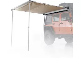 Smittybilt Retractable tent awning; 8.2ft x 6.2ft; coyote tan