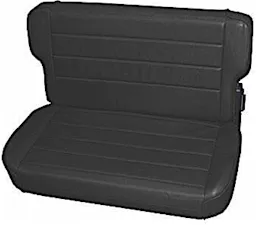 Smittybilt 86-95 cj & wrangler (yj) seat - rear - fold & tumble - vinyl black