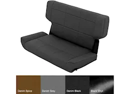 Smittybilt 97-06 wrangler (tj) seat - rear - fold & tumble - denim black