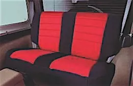 Smittybilt 07 wrangler jk - 4 door neoprene seat cover set front/rear - red