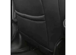 Smittybilt 18-c wrangler jl 4dr neoprene front and rear seat cover set; black/red
