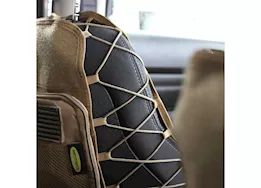 Smittybilt Gear universal truck seat cover; sold as pair; coyote tan