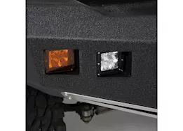 Smittybilt 10-18 ram 2500/3500hd m1 truck winch mount front bumper w/d-ring mounts & light kit; black