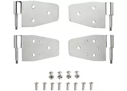 Smittybilt 87-06 wrangler (yj/tj/lj) door hinges - stainless steel - set of 4 - for half steel doors