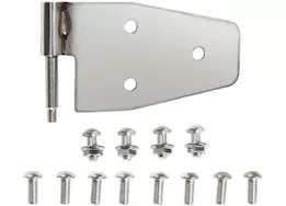 Smittybilt 87-06 wrangler (yj/tj/lj) door hinges - stainless steel - set of 4 - for half steel doors