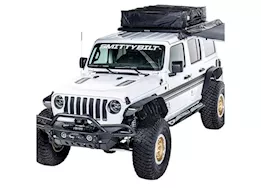 Smittybilt 18-c jeep wrangler jl 4dr xrc front and rear flat fender flare set of four