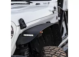 Smittybilt 18-c jeep wrangler jl 4dr xrc front and rear flat fender flare set of four