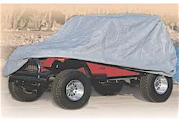 Smittybilt 76-83 cj5/cj7; 87-06 wrangler yj/tj/lj full climate jeep cover w/storage bag; gray