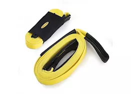 Smittybilt 2in x 20ft tow strap; yellow;  20,000 lb. rating