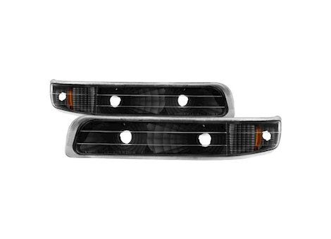 Spyder Automotive 99-02 silverado/00-06 suburban/tahoe amber reflector bumper lights-black Main Image