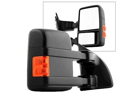 Spyder Automotive 99-14 superduty  manual extendable - manual adjust mirror with led signal amber- Main Image
