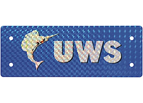 UWS/United Welding Services Replacement rivet-on blue uws logo badge Main Image