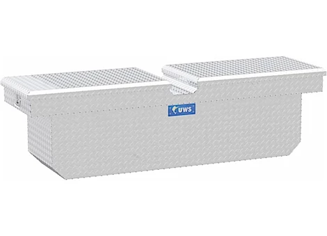 UWS Deep Gull Wing Dual Lid Aluminum Crossover Tool Box - 73"L x 20.25"W x 20.5"H