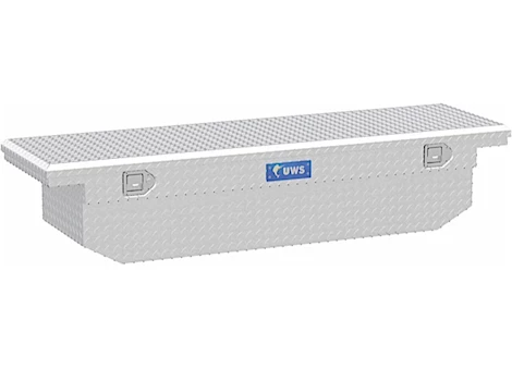 UWS Low Profile Single Lid Aluminum Angled Crossover Tool Box - 70"L x 20.25"W x 14.5"H Main Image