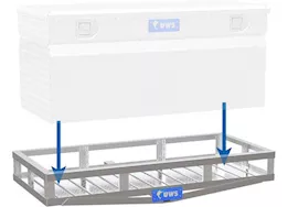 UWS Aluminum Cargo Carrier for 2”x2” Receiver Tube – 51” x 23”