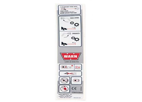 Warn (mto) label warning remote Main Image