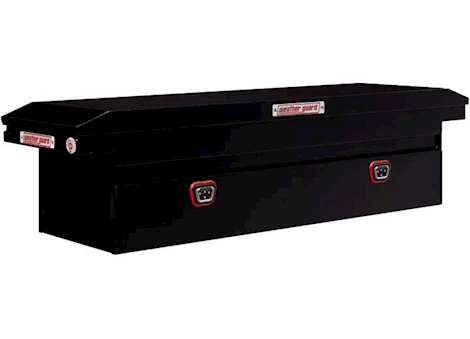 Weatherguard Saddle box, steel, full low profile, gloss black, 11.0 cu ft Main Image