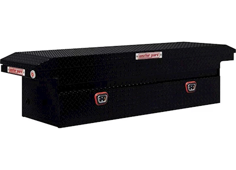 Weatherguard Saddle box, aluminum, full low profile, gloss black, 11.0 cu ft Main Image