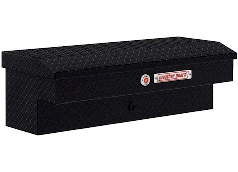 Weatherguard 41in standard profile lo-side box, aluminum, gloss black, 3.0 cu ft Main Image