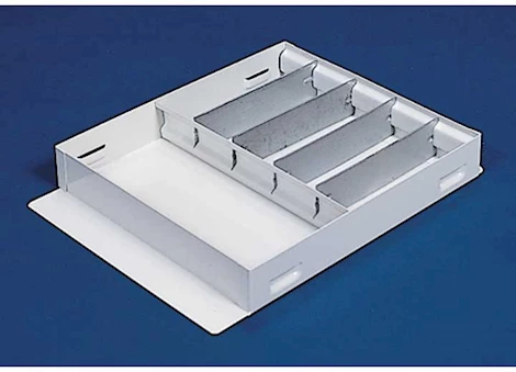 Weatherguard 14 5/8 x 19 1/4 white steel divider tray Main Image