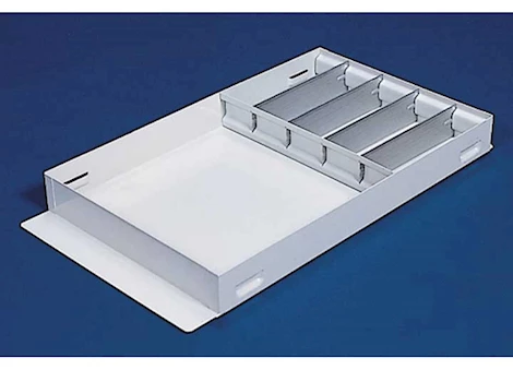 Weatherguard 14 5/8 x 26 1/2 white steel divider tray Main Image