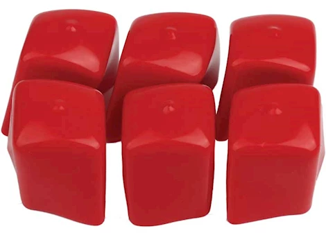 Weatherguard RED REPLACEMENT END CAPS (QTY 6)