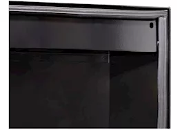 Weatherguard Saddle box, steel, full low profile, gloss black, 11.0 cu ft