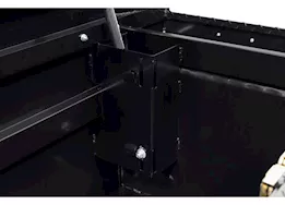 Weatherguard Saddle box, aluminum, full low profile, gloss black, 11.0 cu ft