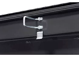 Weatherguard Saddle box, aluminum, full low profile, gunmetal gray, 11.0 cu ft