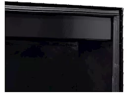 Weatherguard Saddle box, aluminum, full deep, gloss black, 15.0 cu ft