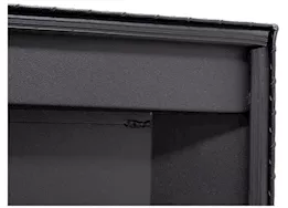 Weatherguard Saddle box, aluminum, full deep, textured matte black, 15.0 cu ft