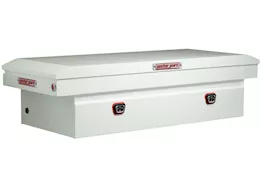 Weatherguard Saddle box, steel, full standard, white, 11.0 cu ft