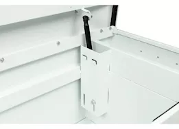 Weatherguard Saddle box, steel, full standard, white, 11.0 cu ft