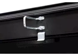 Weatherguard Saddle box, steel, full deep, gloss black, 15.0 cu ft