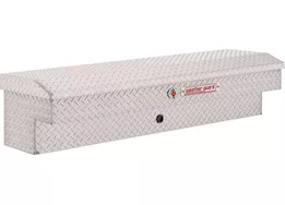 Weatherguard 56in standard profile lo-side box, aluminum, clear, 4.0 cu ft