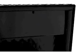 Weatherguard 56in standard profile lo-side box, aluminum, gloss black, 4.0 cu ft