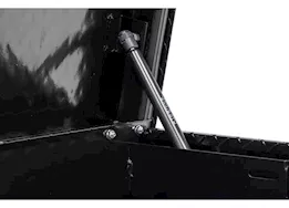 Weatherguard 56in standard profile lo-side box, aluminum, gloss black, 4.0 cu ft