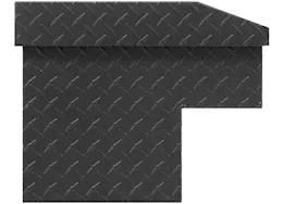 Weatherguard 56in standard profile lo-side box, aluminum, textured matte black, 4.0 cu ft