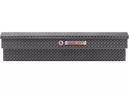 Weatherguard 56in standard profile lo-side box, aluminum, gunmetal gray, 4.0 cu ft