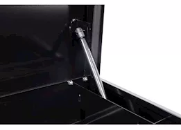 Weatherguard 56in standard profile lo-side box, steel, gloss black, 4.0 cu ft