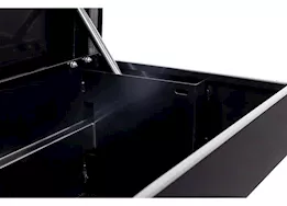 Weatherguard 56in standard profile lo-side box, steel, gloss black, 4.0 cu ft