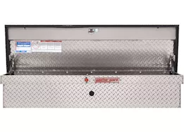 Weatherguard 56in low profile lo-side box, aluminum, clear, 4.0 cu ft