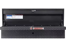 Weatherguard 56in low profile lo-side box, aluminum, gunmetal gray, 4.0 cu ft
