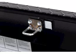 Weatherguard 41in low profile lo-side box, aluminum, gloss black, 3.0 cu ft