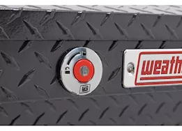 Weatherguard 41in low profile lo-side box, aluminum, gunmetal gray, 3.0 cu ft
