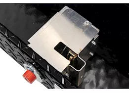 Weatherguard 41in standard profile lo-side box, aluminum, gloss black, 3.0 cu ft