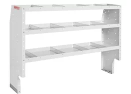 Weatherguard Heavy duty adjustable 3 shelf unit, 60 in x 44 in x 16 in