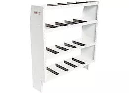Weatherguard Heavy duty adjustable 4 shelf unit, 52 in x 60 in x 16 in