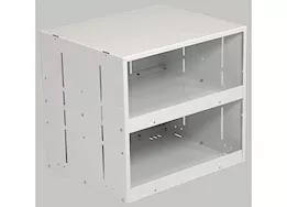 Weatherguard Two-shelf, stackable cabinet